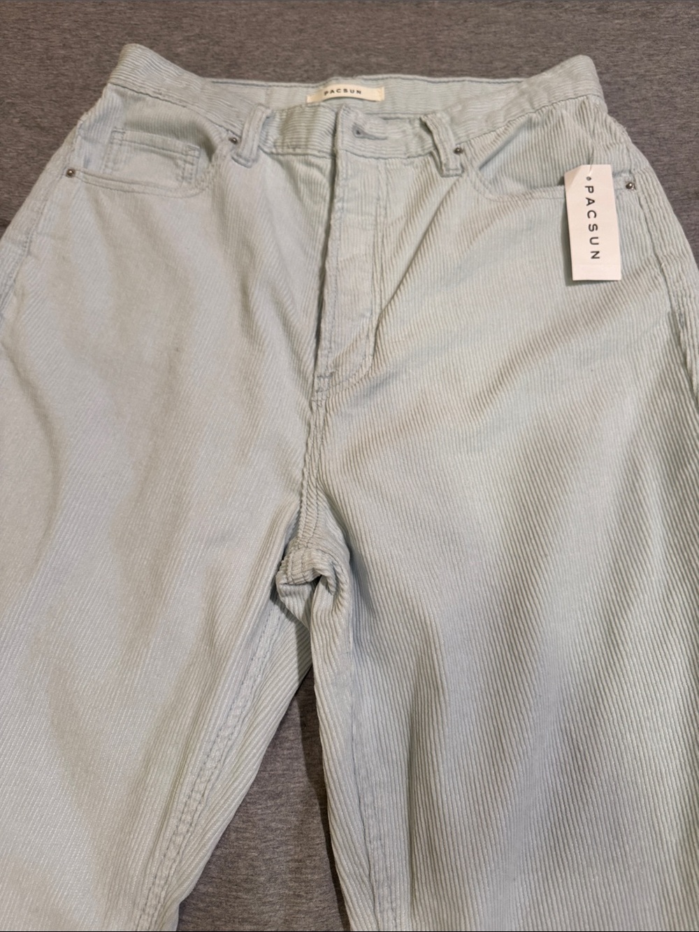 PacSun Women's Light Blue High-Rise Bootcut Corduroy Pants 29 New With Tags